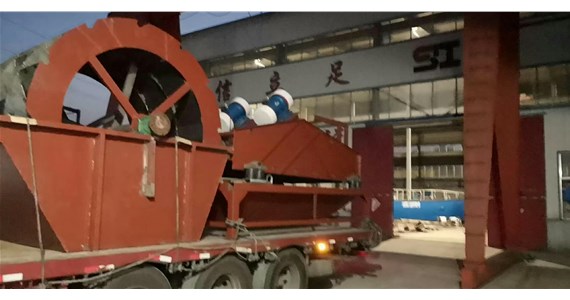 大型脫水篩、輪式洗沙機(jī)發(fā)貨福建